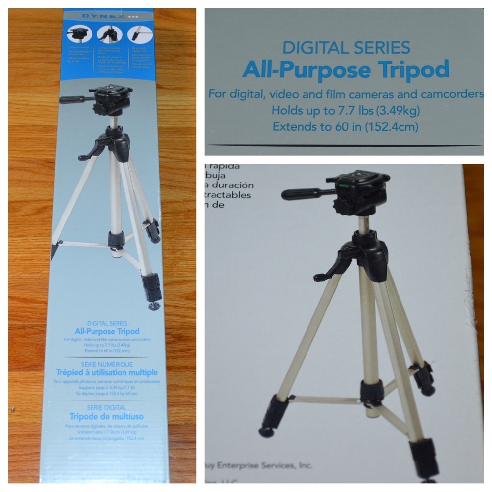 Dynex digital series tripod, new in box